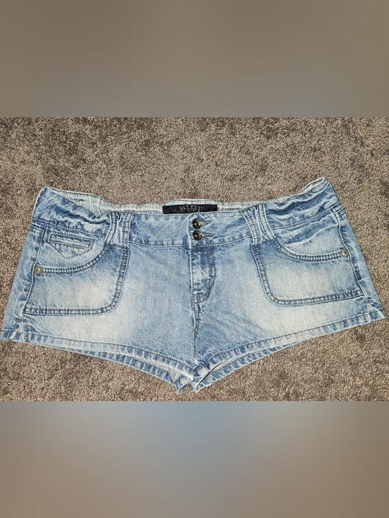 Hint Jeans Pants - Y2K Hint Jeans Low Rise Denim Shorts Sz 13